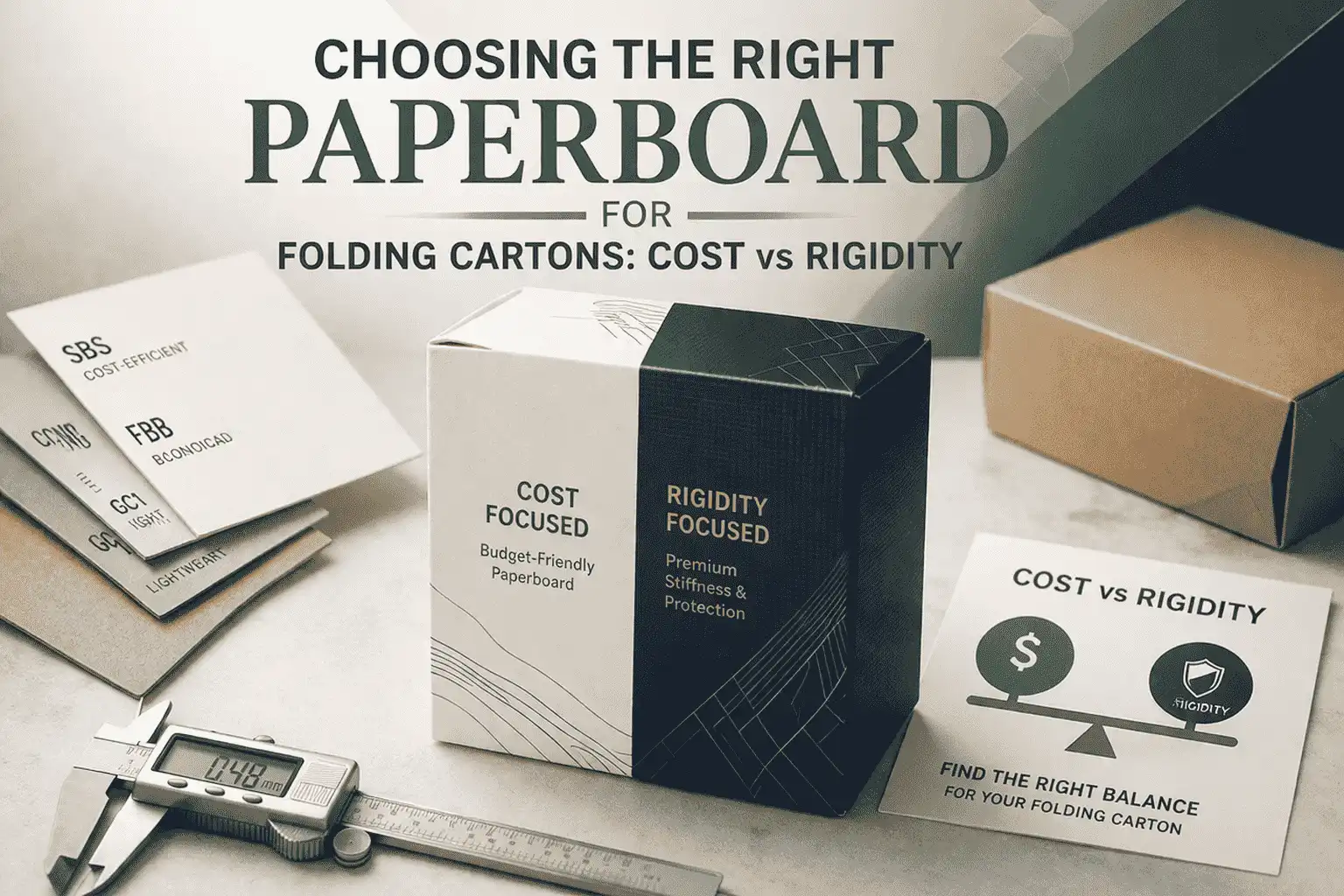 Choosing the Right Paperboard for Folding Cartons: Cost vs Rigidity